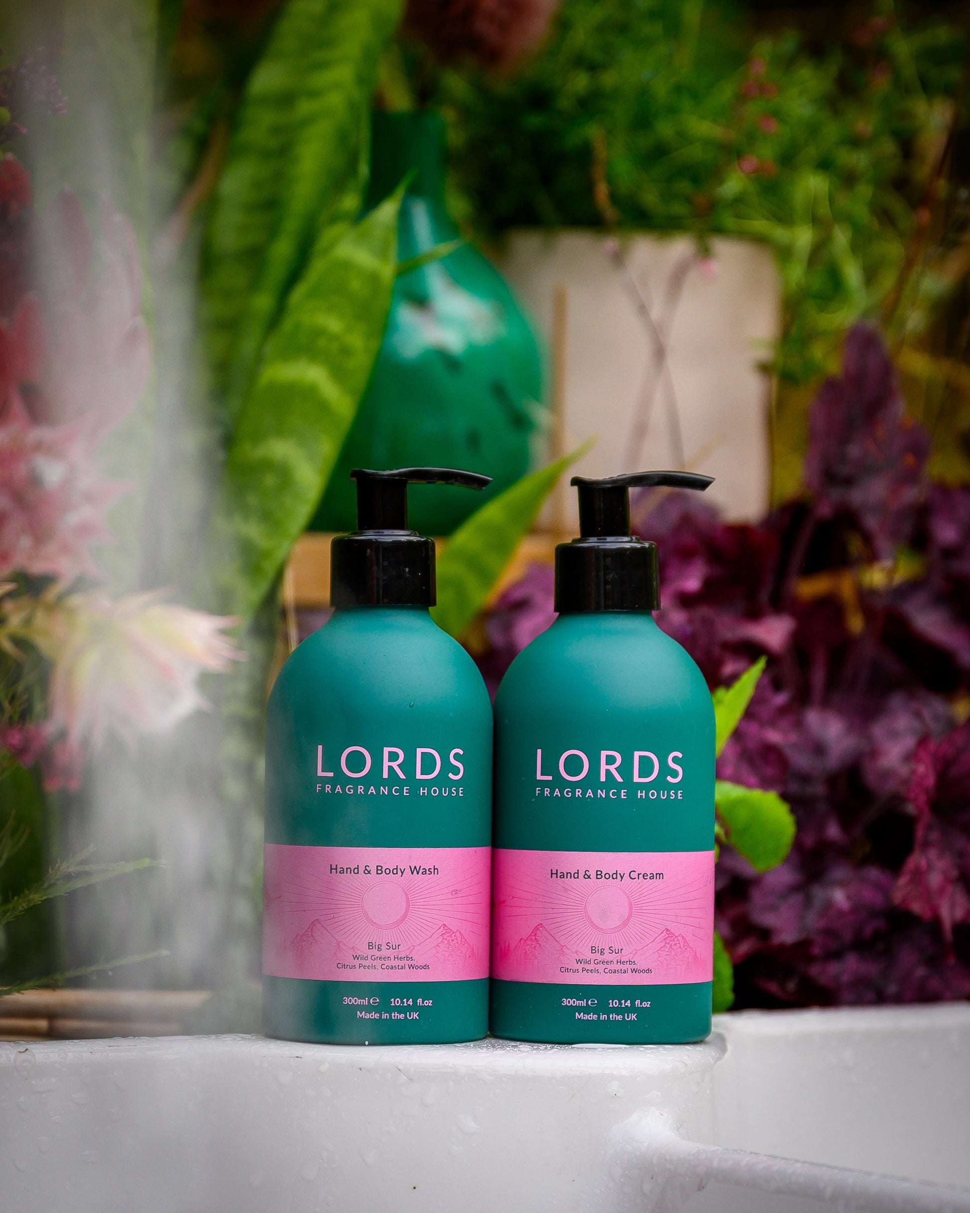 Hand and Body Wash in Green Refillable Aluminium Bottle