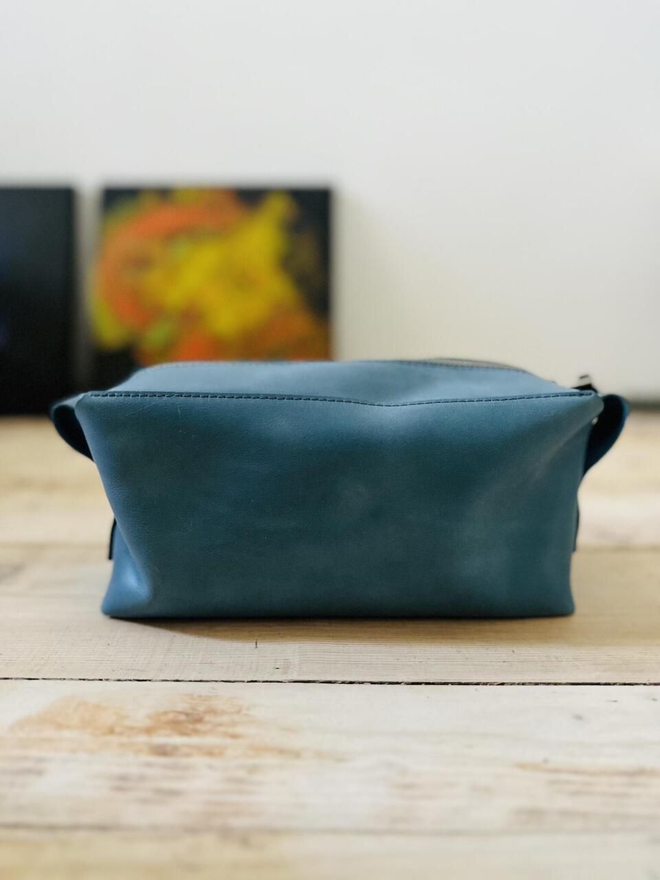 Luxury Leather Makeup Bag - Spacious & Durable Handcrafted Design by eleriinseim at www.brixbailey.com
