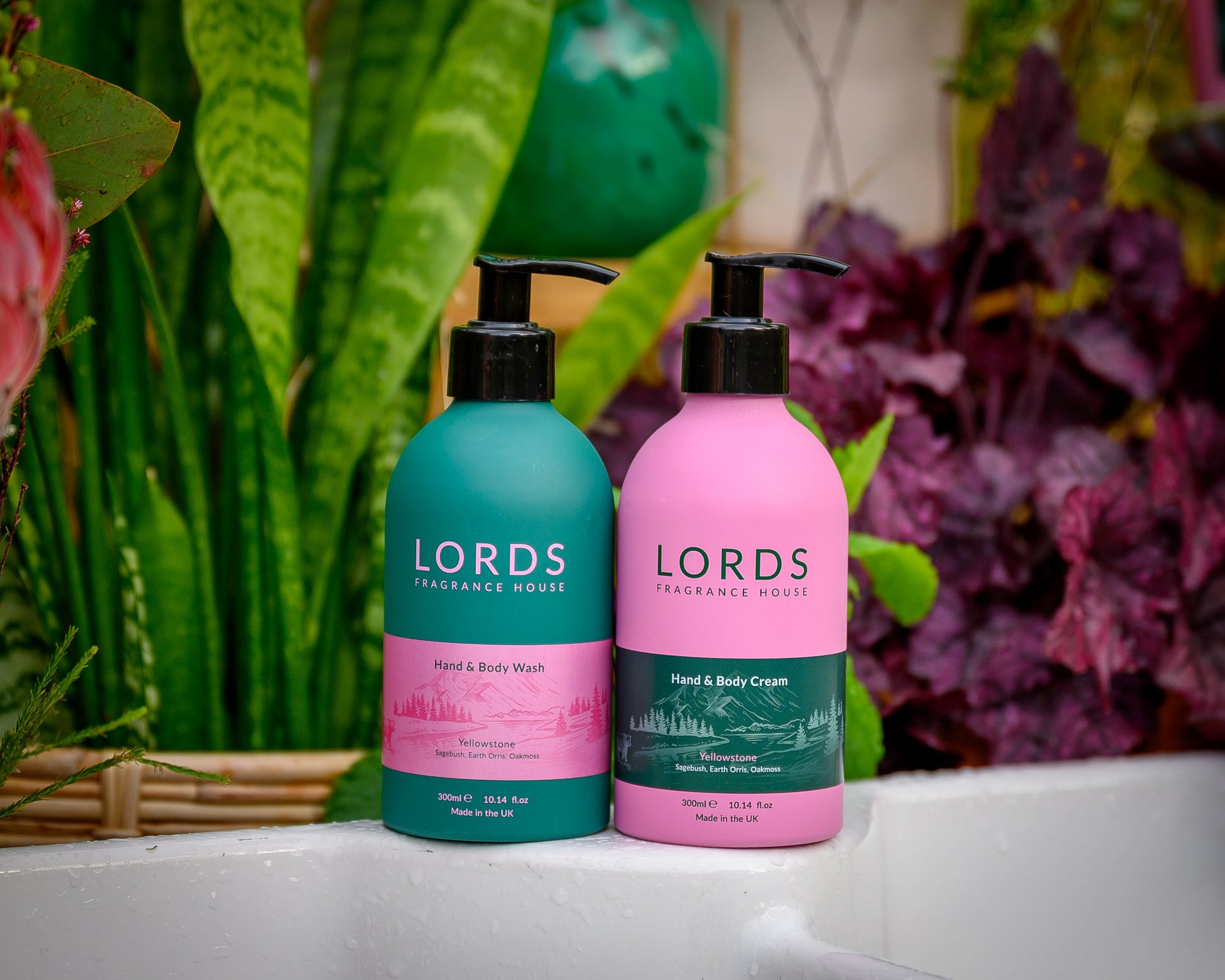 Hand and Body Wash in Green Refillable Aluminium Bottle