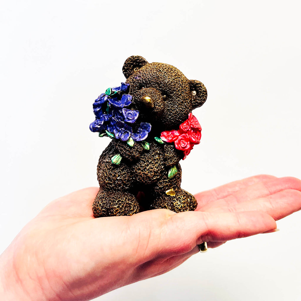 Teddy Bear with Flowers Chocolate Gift