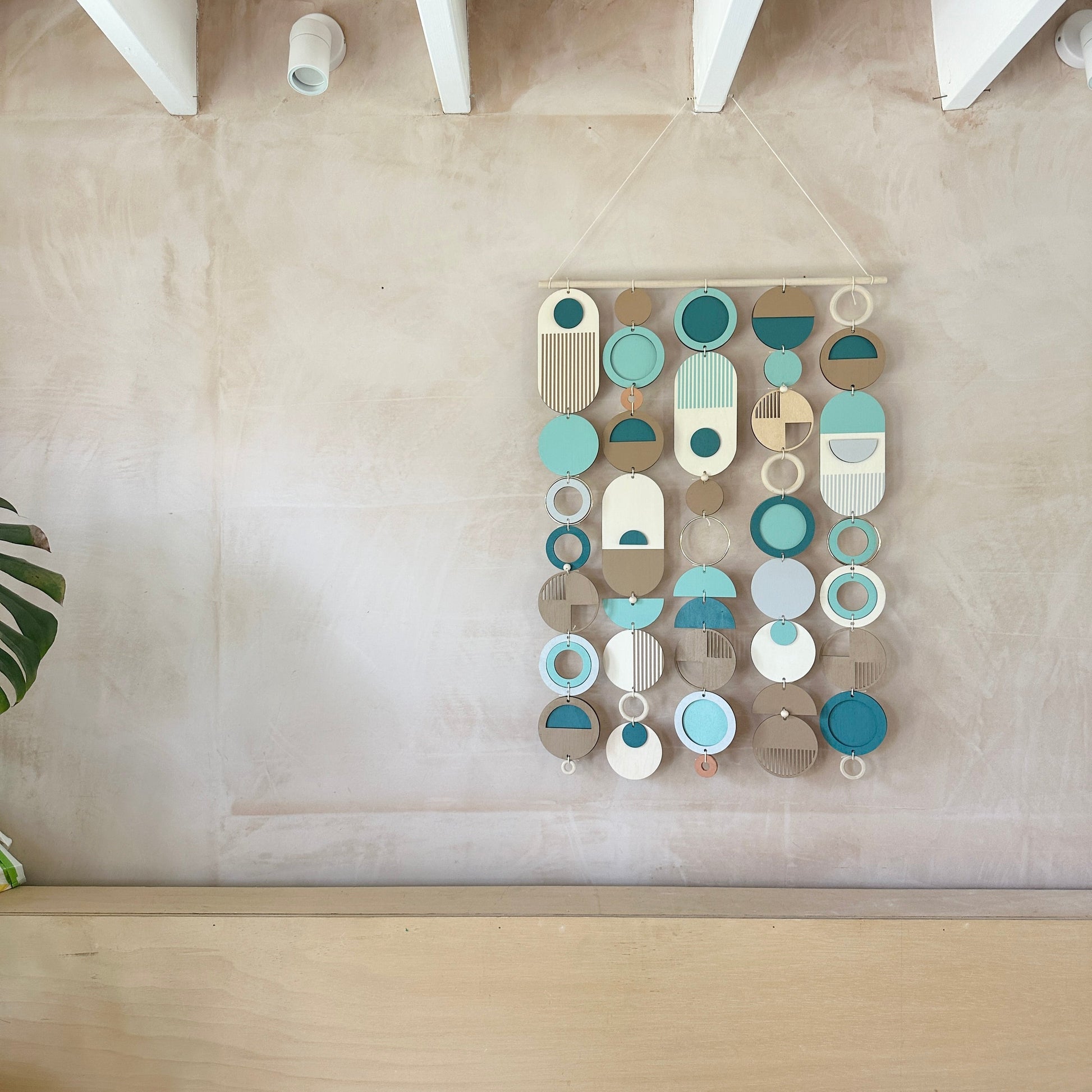 Blue Coastal Wall Art Handmade Tapestry Large Statement Piece