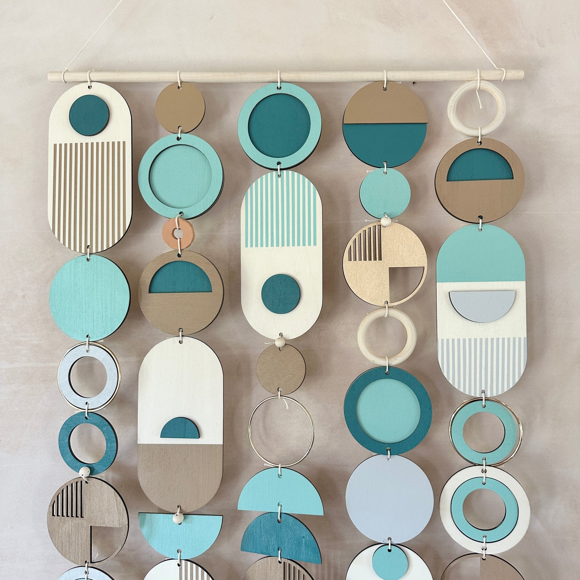 Blue Coastal Wall Art Handmade Tapestry Large Statement Piece