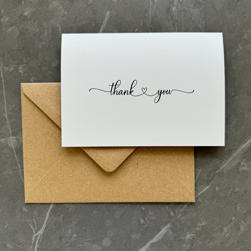 Minimalist Thank You Note Cards