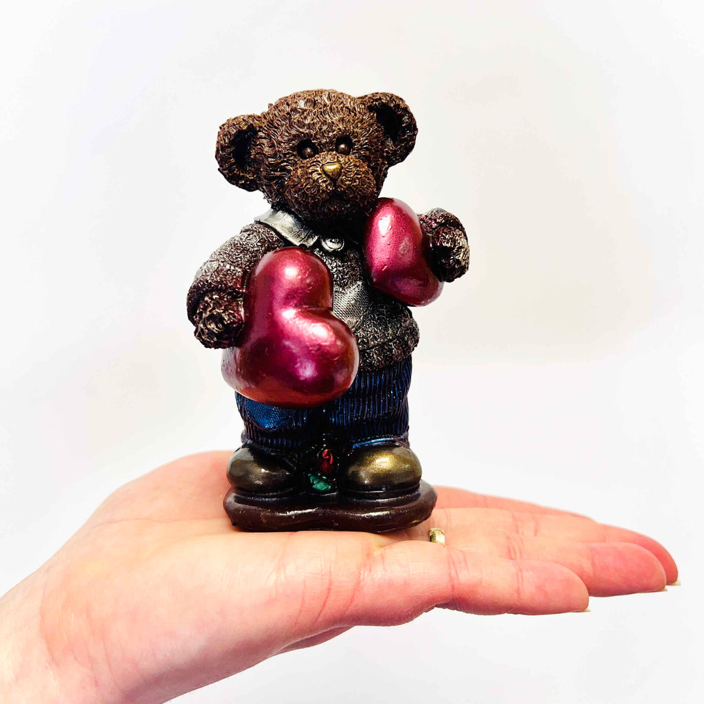 Large Teddy Bear with Hearts