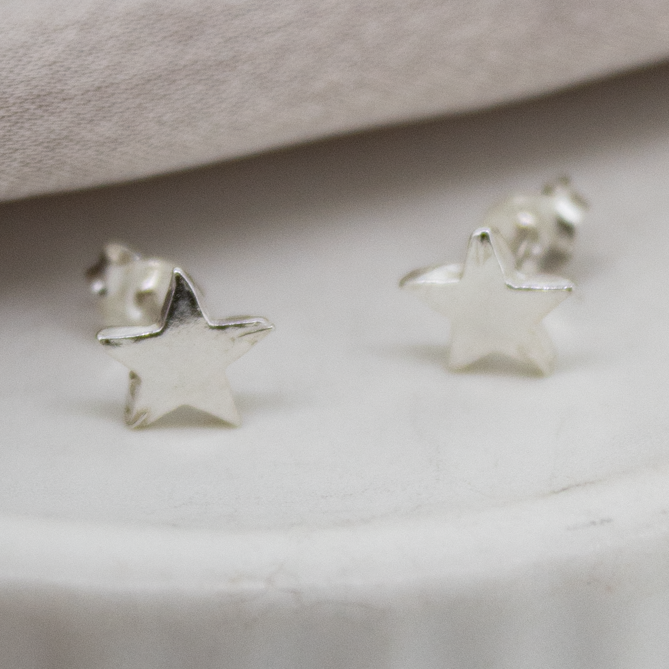 Baby Star Studs in Sterling Silver