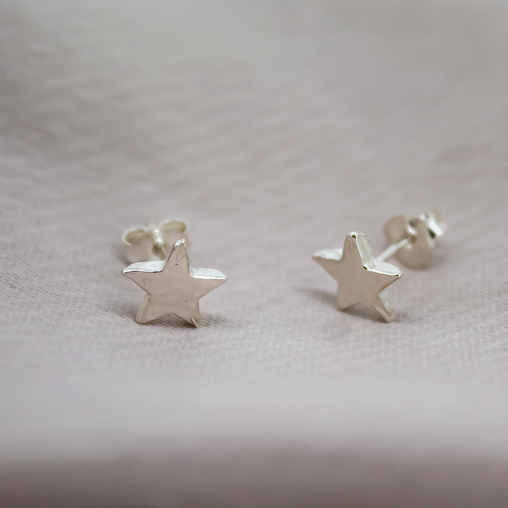 Baby Star Studs in Sterling Silver