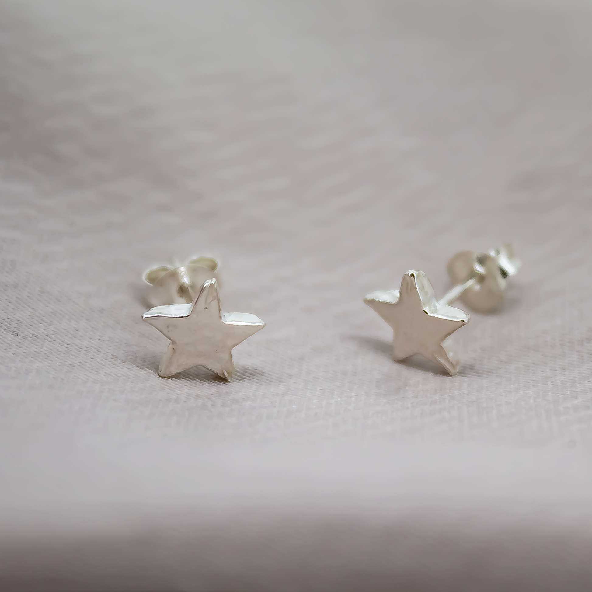 Baby Star Studs in Sterling Silver