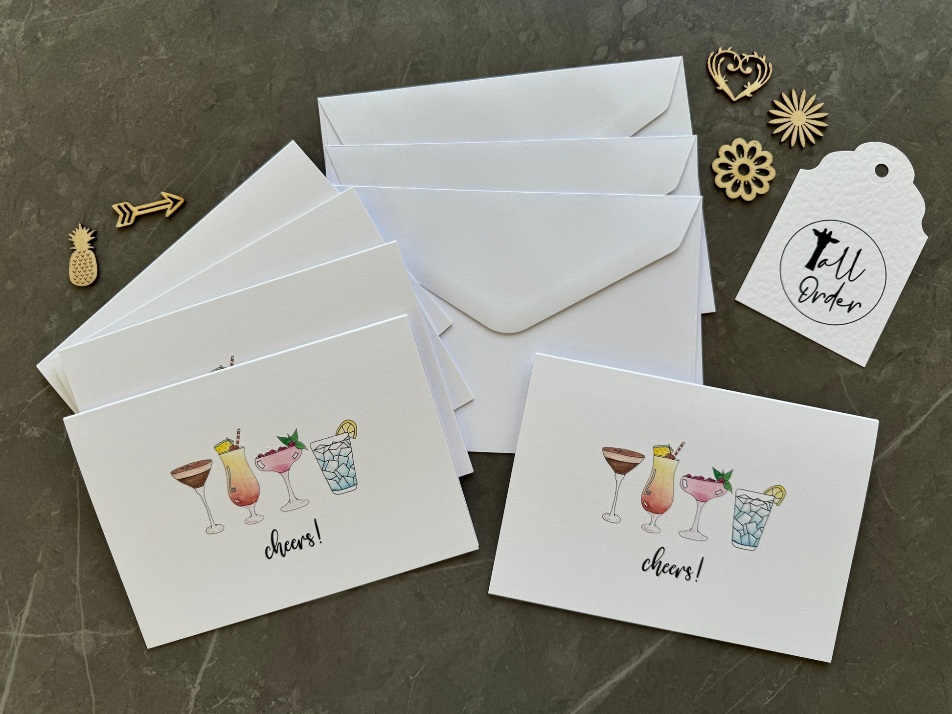 Cocktail Greeting Cards Pack