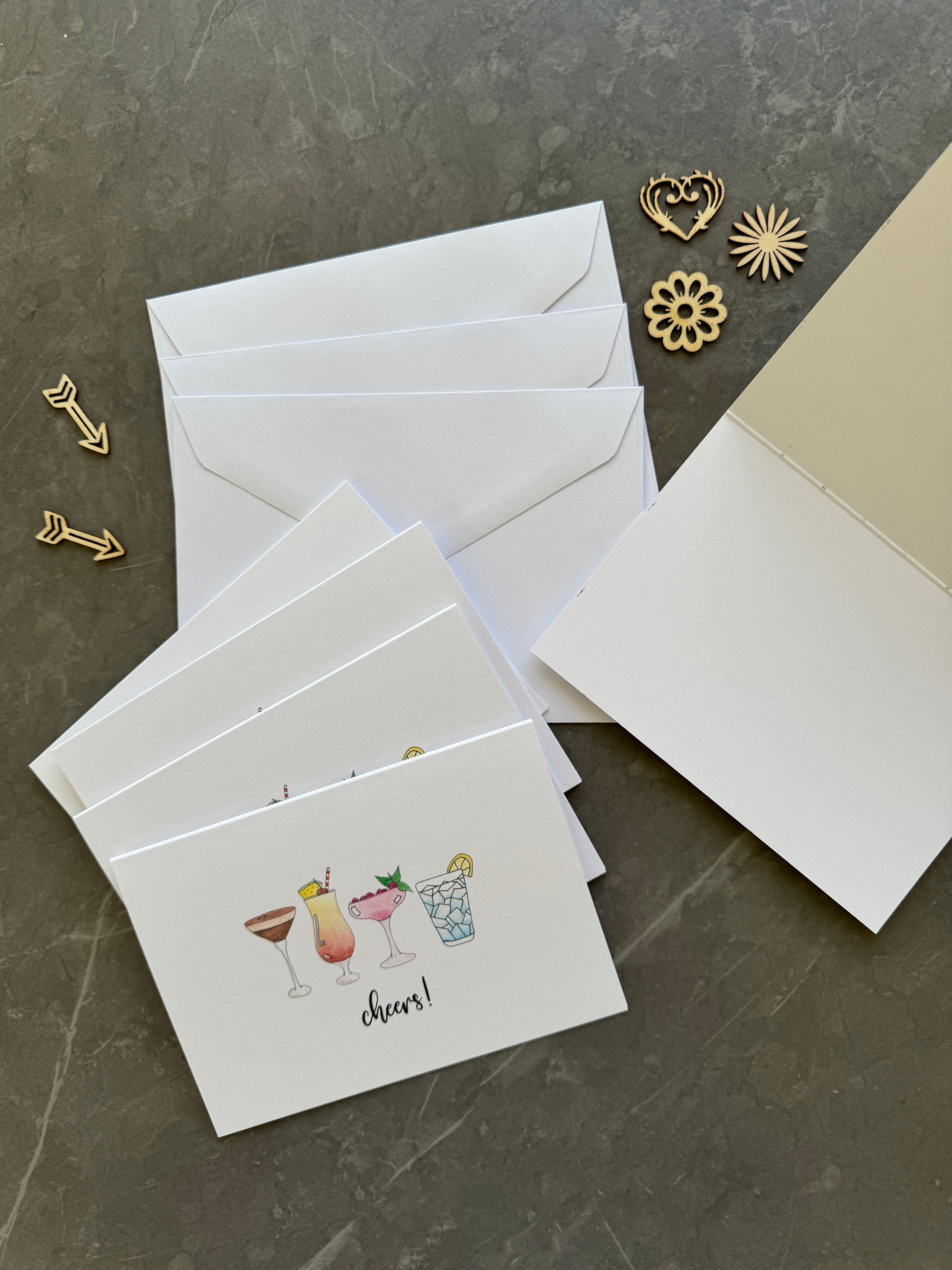 Cocktail Greeting Cards Pack