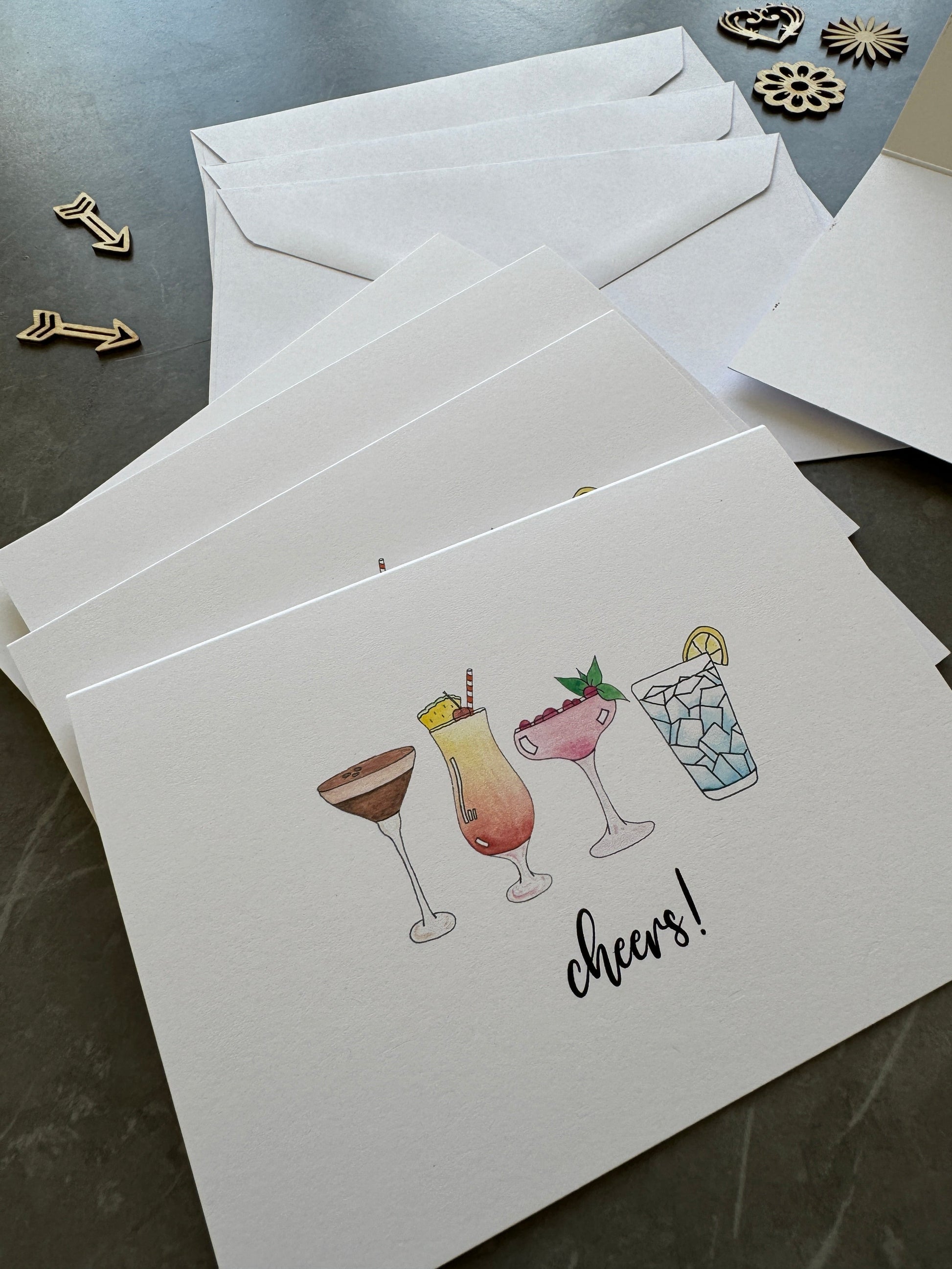 Cocktail Greeting Cards Pack