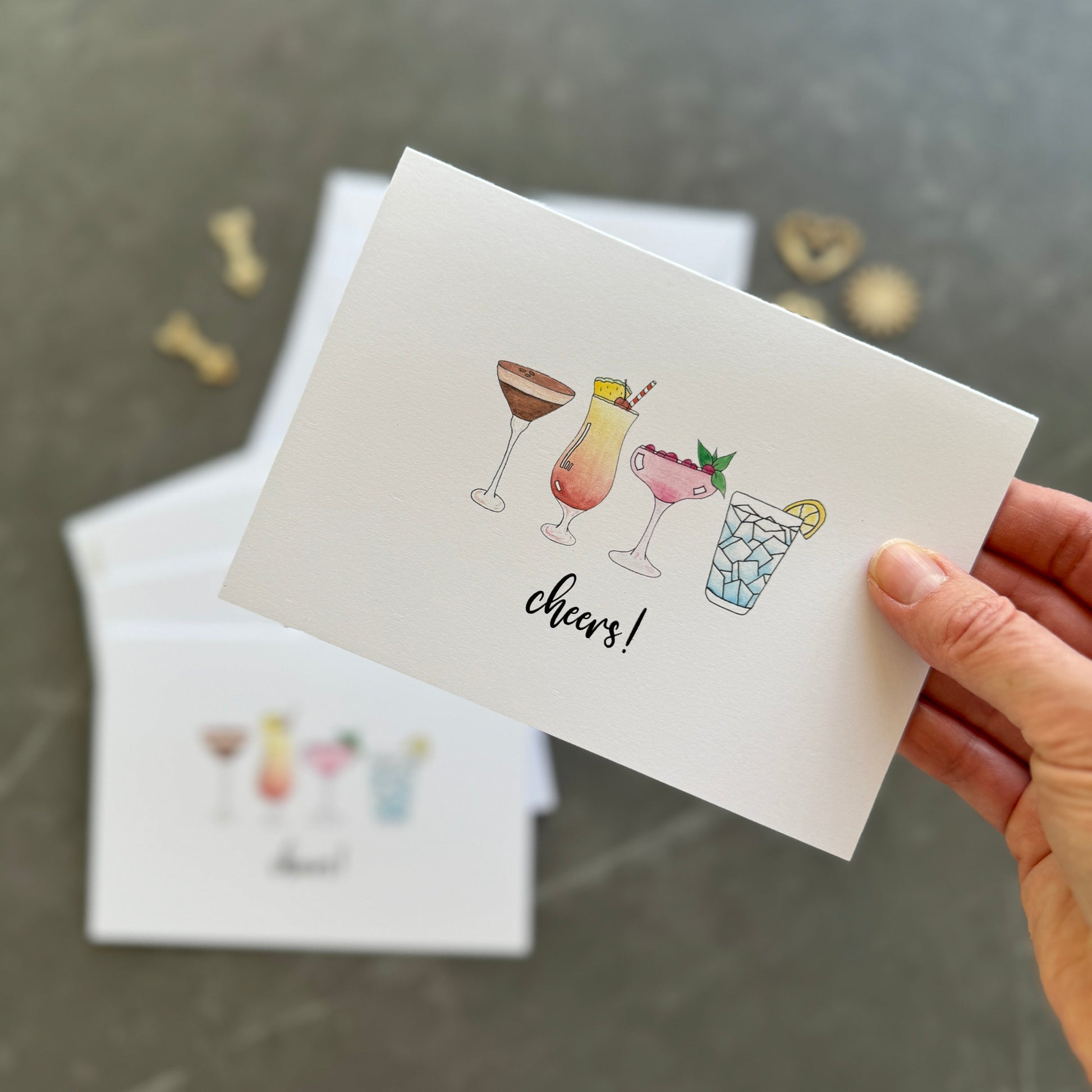 Cocktail Greeting Cards Pack