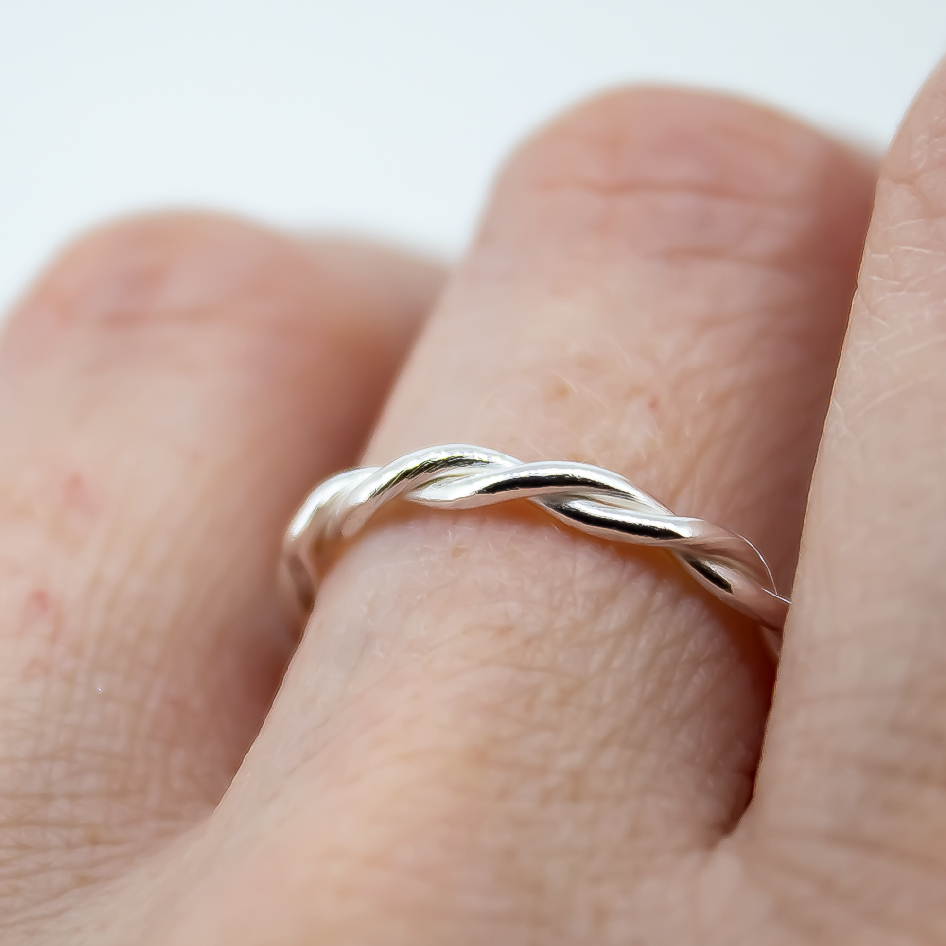 Twisted Sterling Silver Stacking Rings