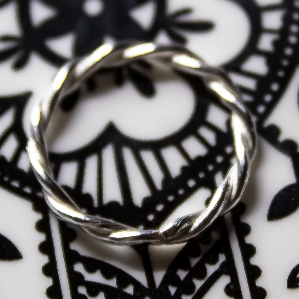 Twisted Sterling Silver Stacking Rings