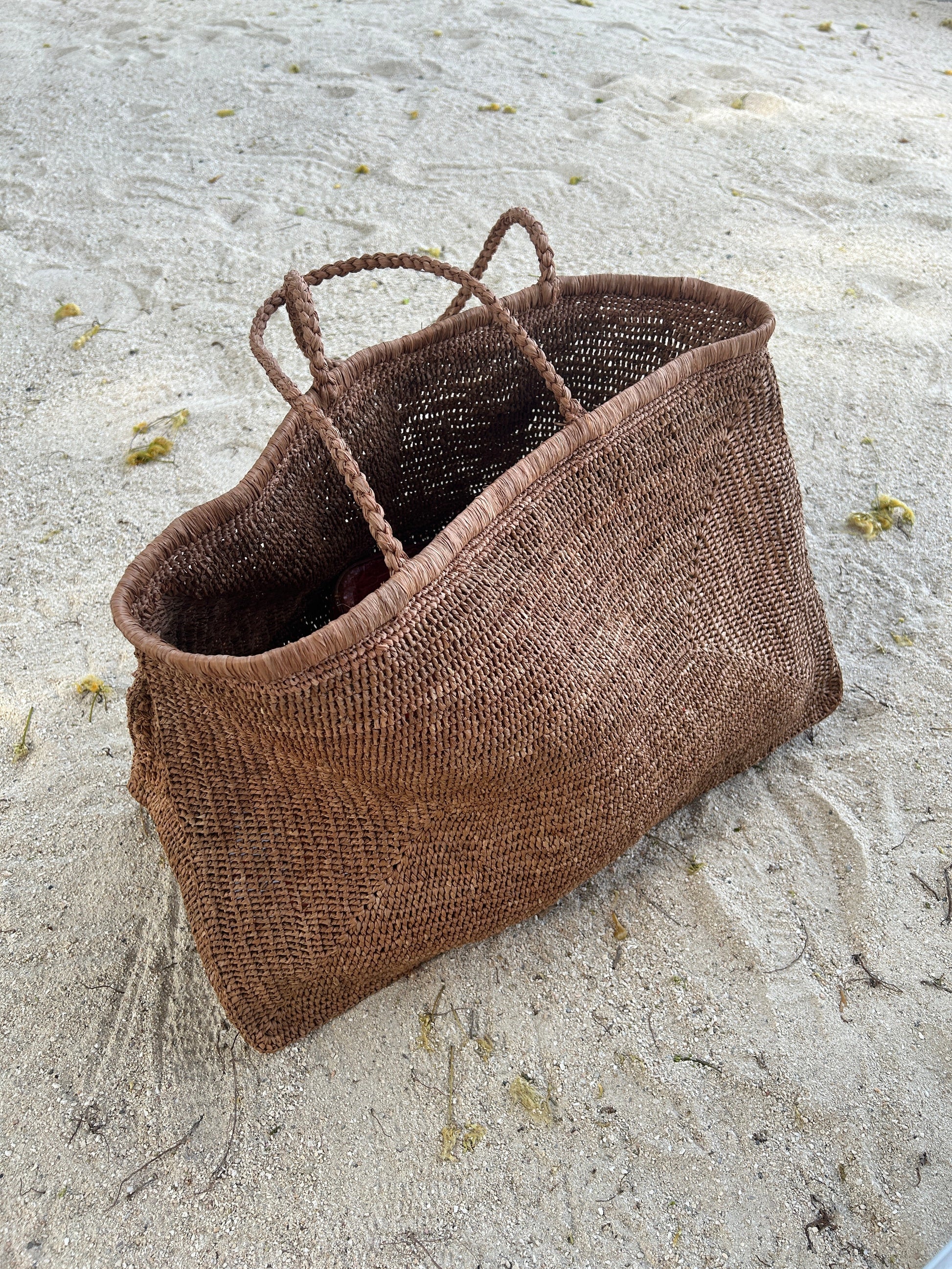 XXL Raffia Beach Tote Bag Handmade in Madagascar