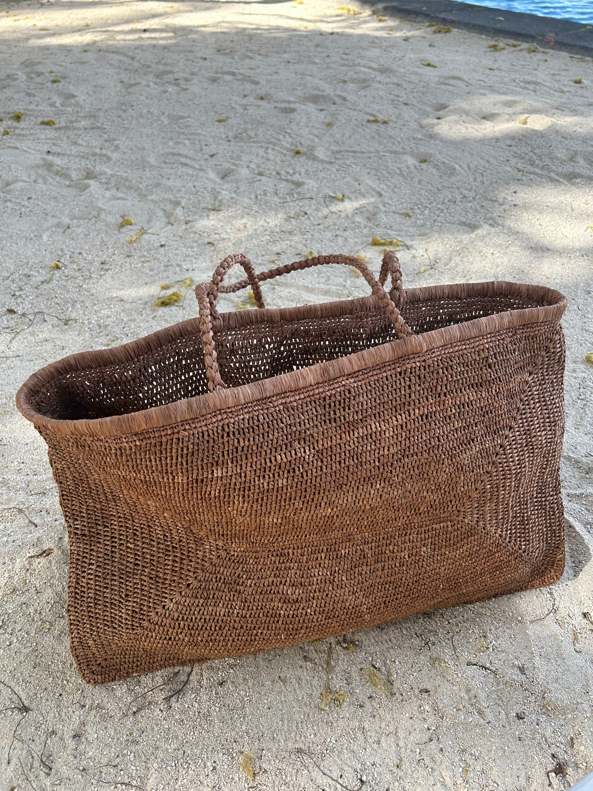 XXL Raffia Beach Tote Bag Handmade in Madagascar