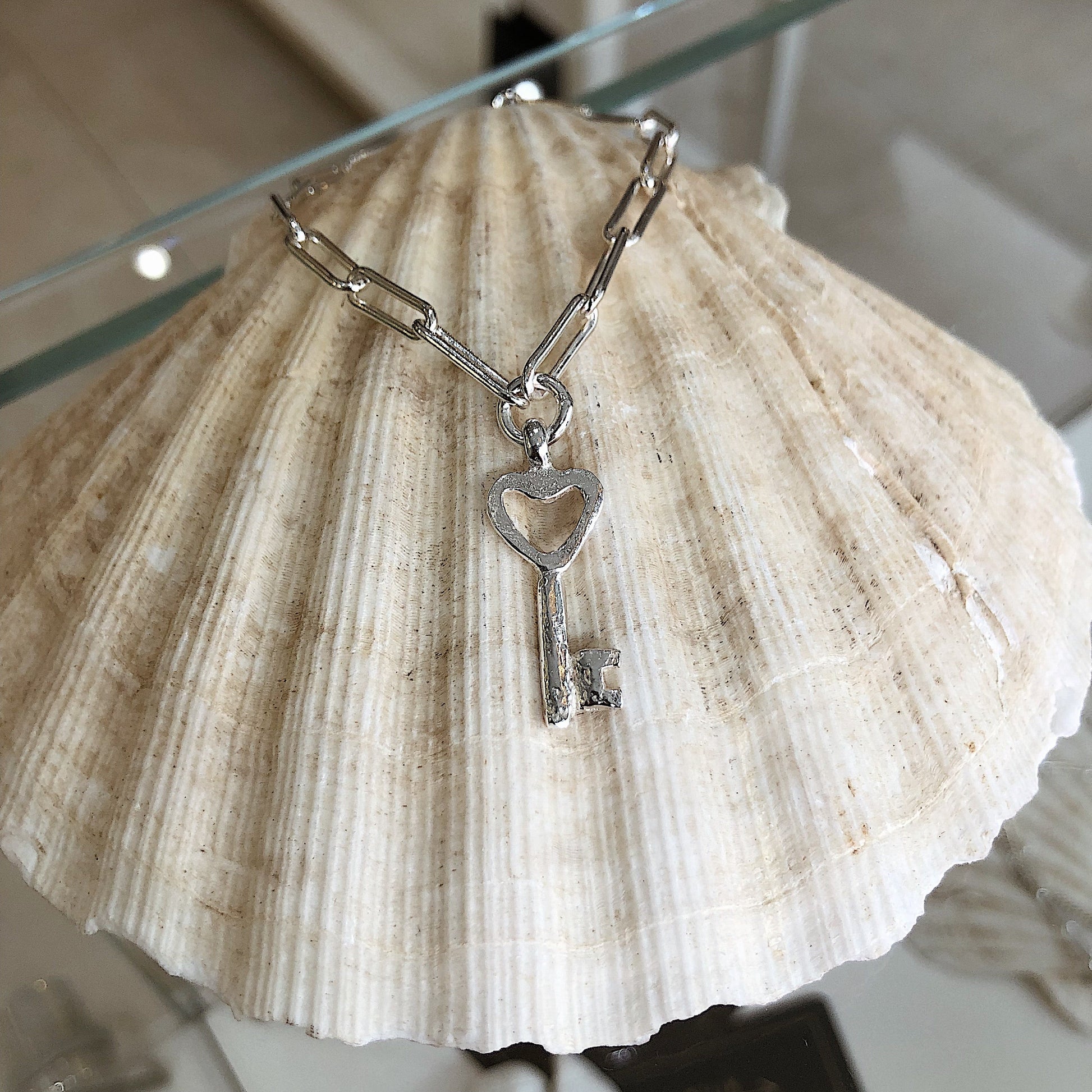 Key to My Heart Trace Chain Bracelet