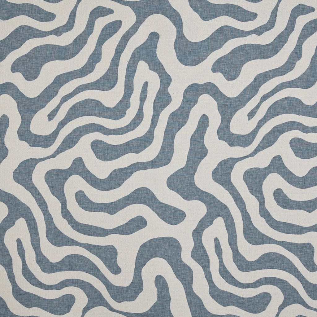 Blue wiggle throw cushion, scatter cushions