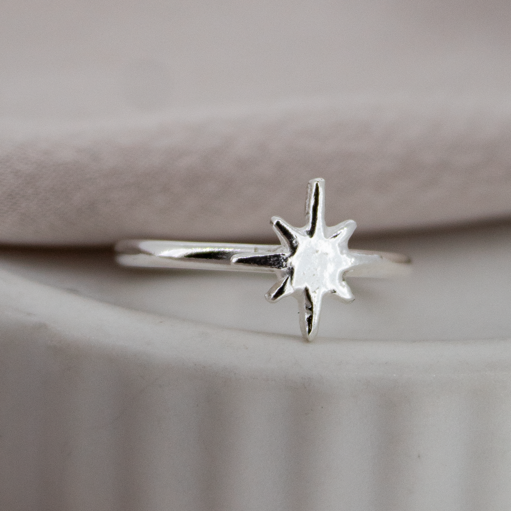 North Star Sterling Silver Ring