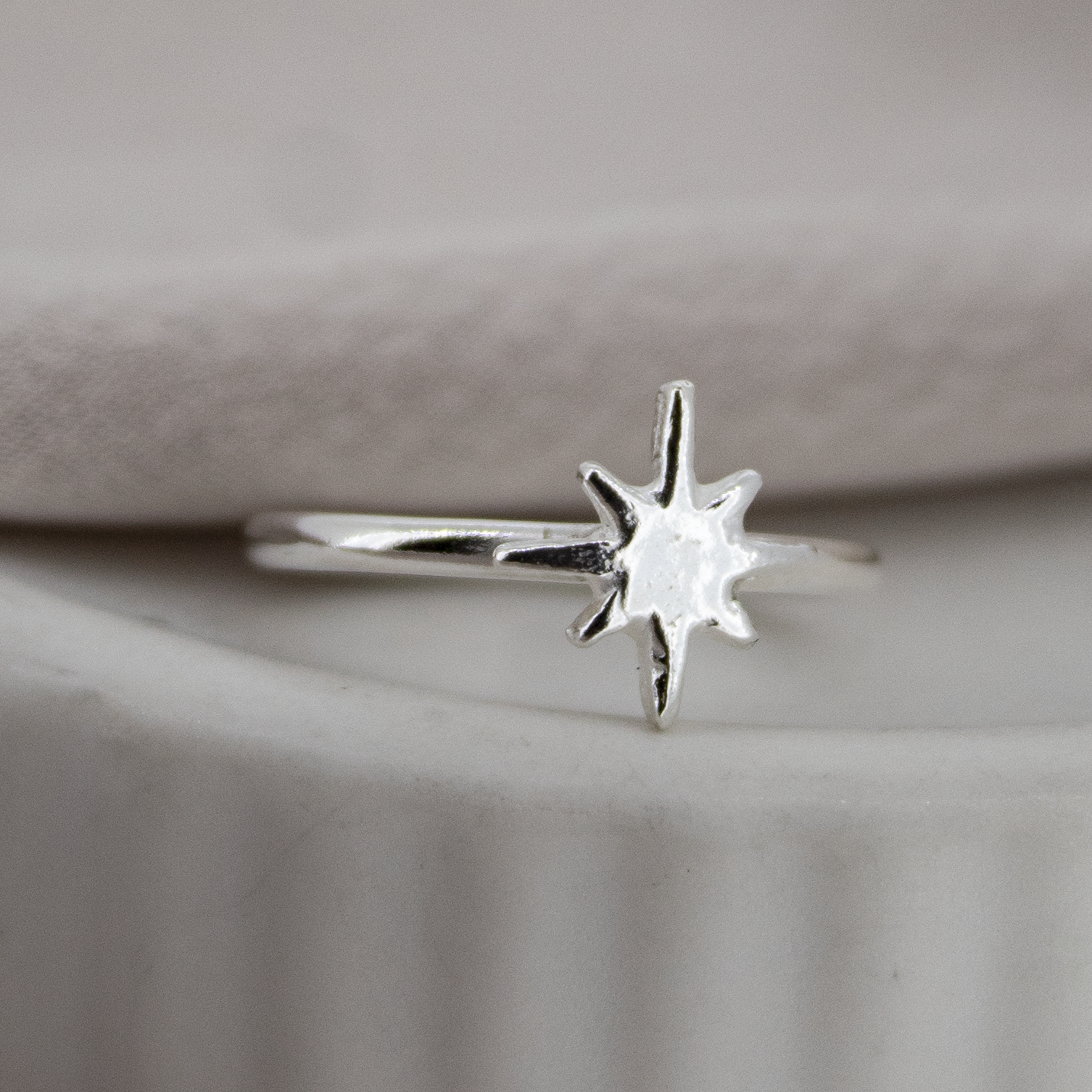 North Star Sterling Silver Ring