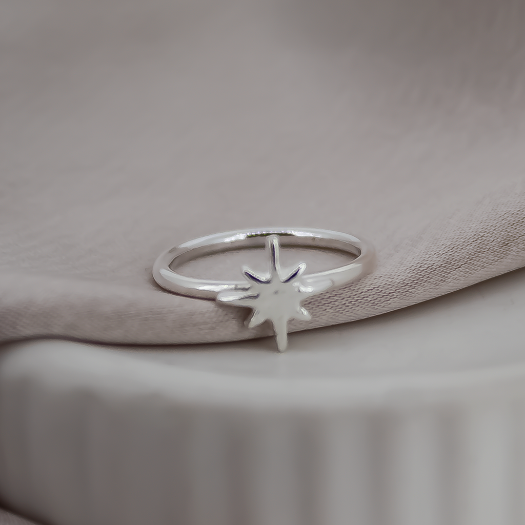 North Star Sterling Silver Ring