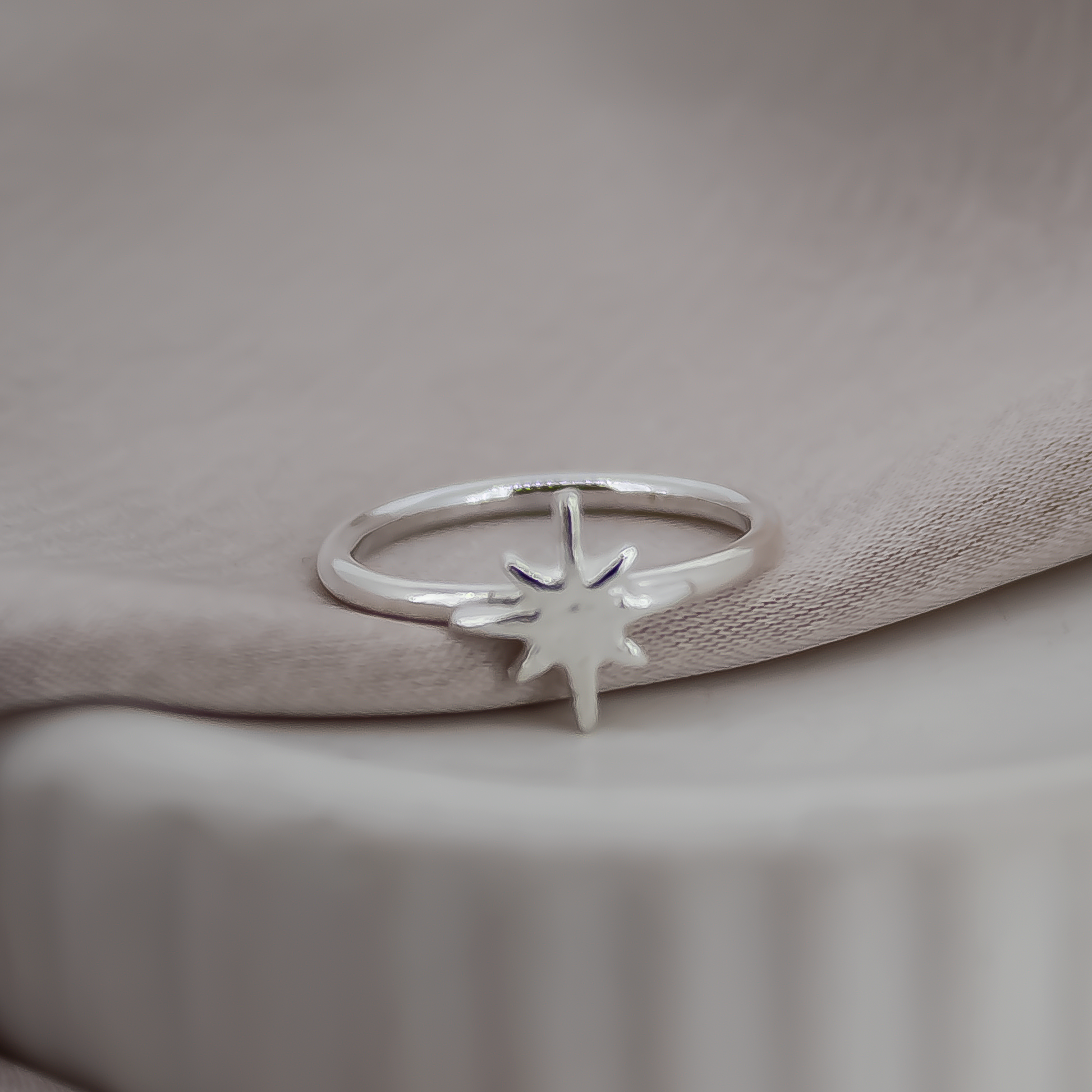 North Star Sterling Silver Ring