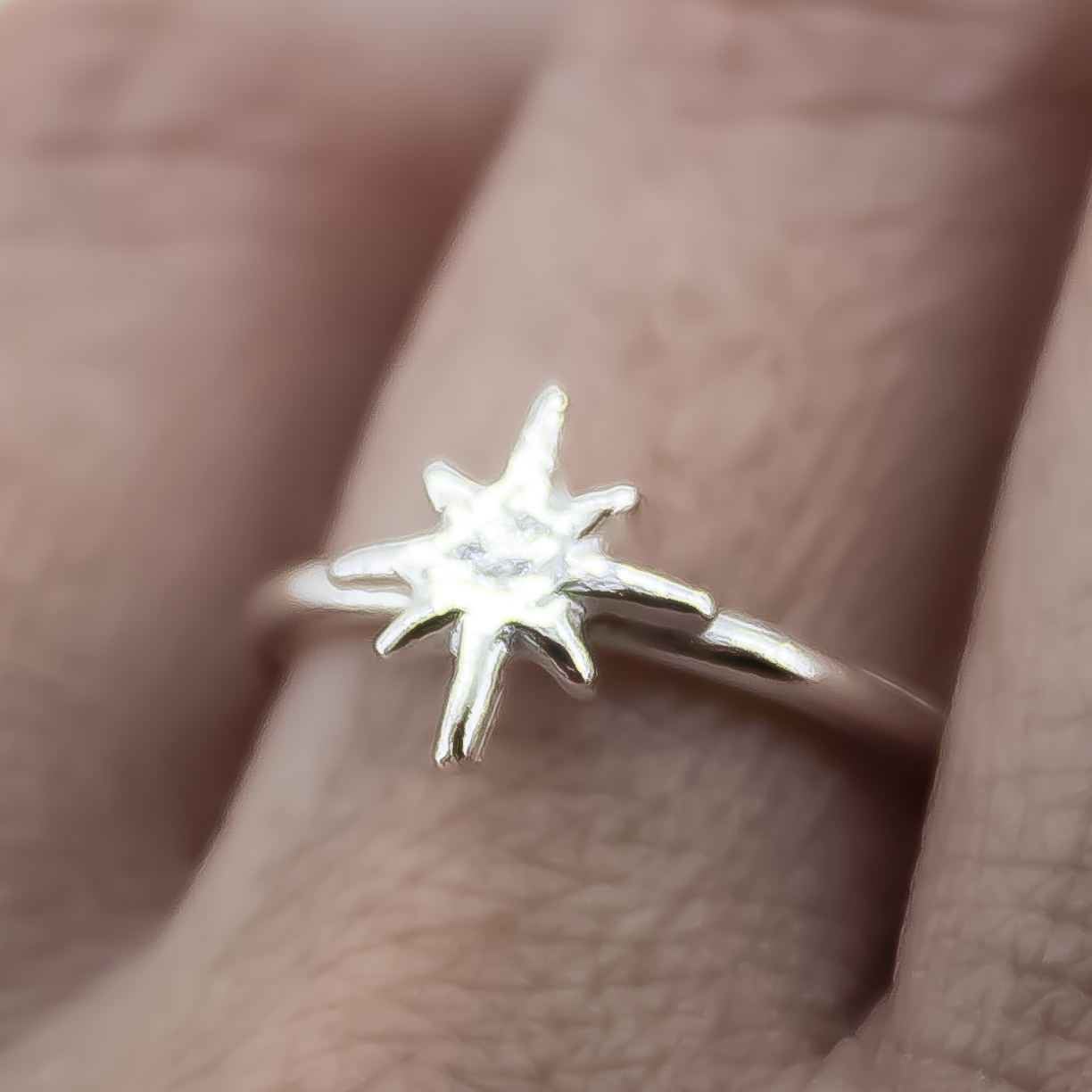 North Star Sterling Silver Ring