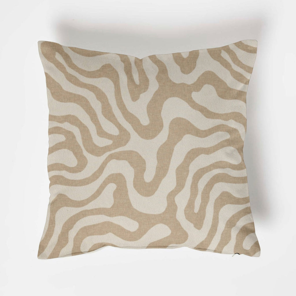 Ecru wiggle throw cushion, scatter cushions