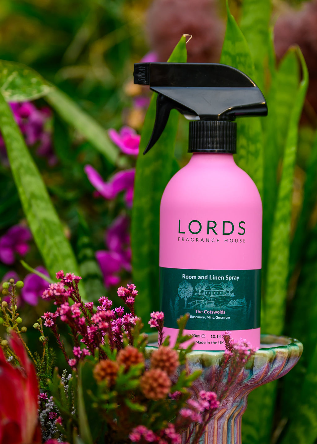 Pink Aluminium Room and Linen Spray