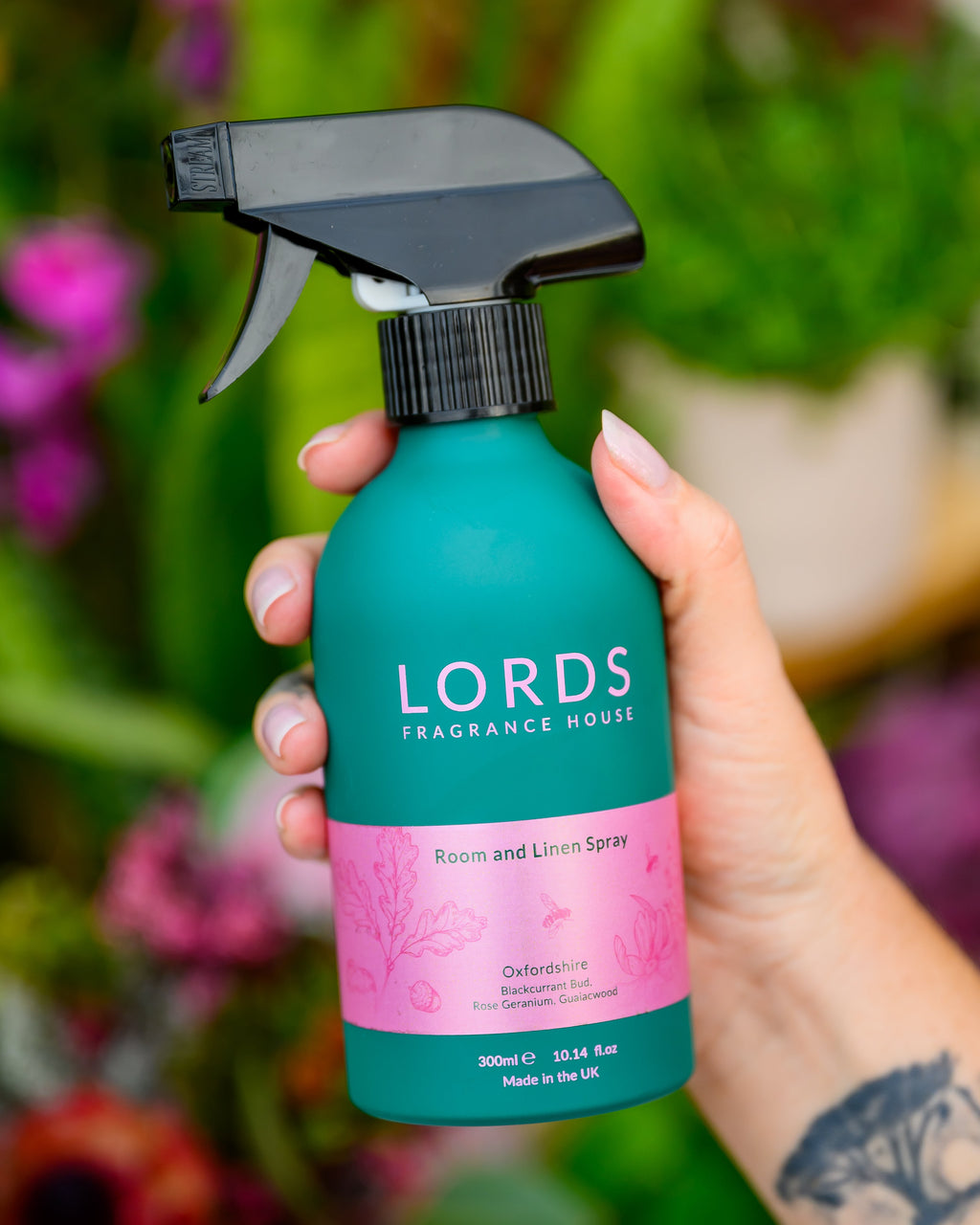 Green Aluminium Room and Linen Spray