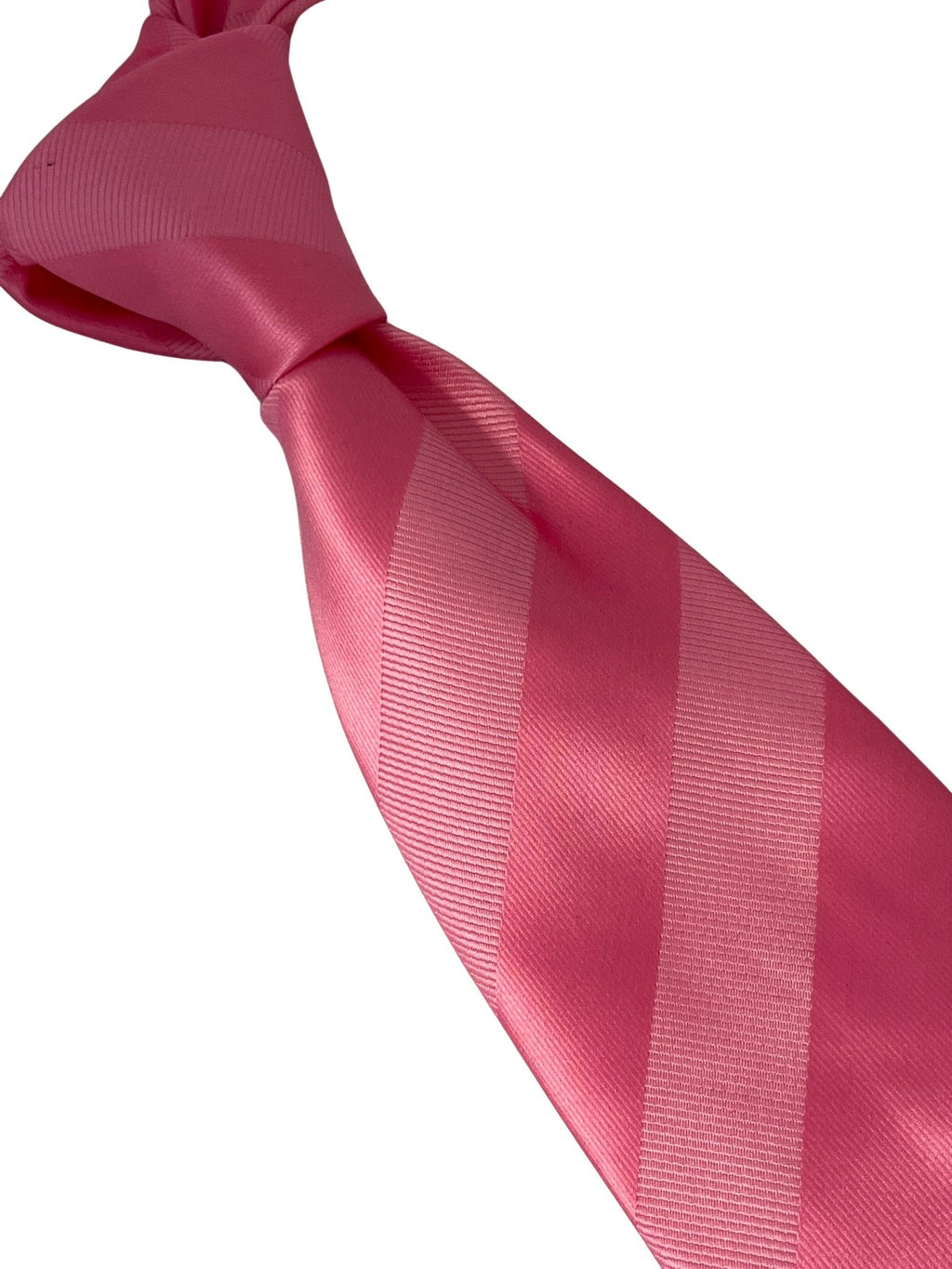 Light Rose Pink and Baby Pale Pastel Pink Striped Tie