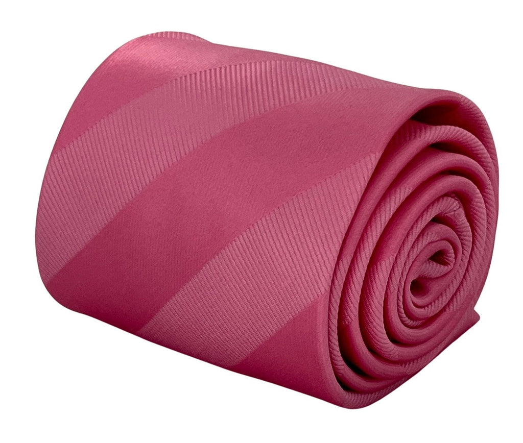 Light Rose Pink and Baby Pale Pastel Pink Striped Tie