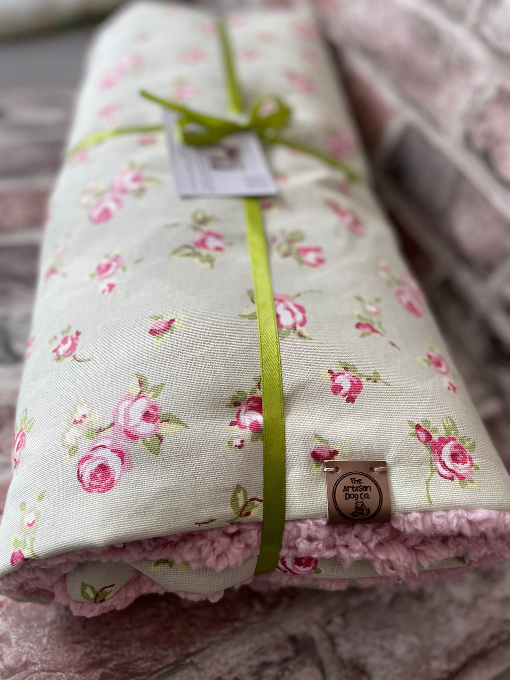 Luxury Handcrafted Dog Blanket in Floral