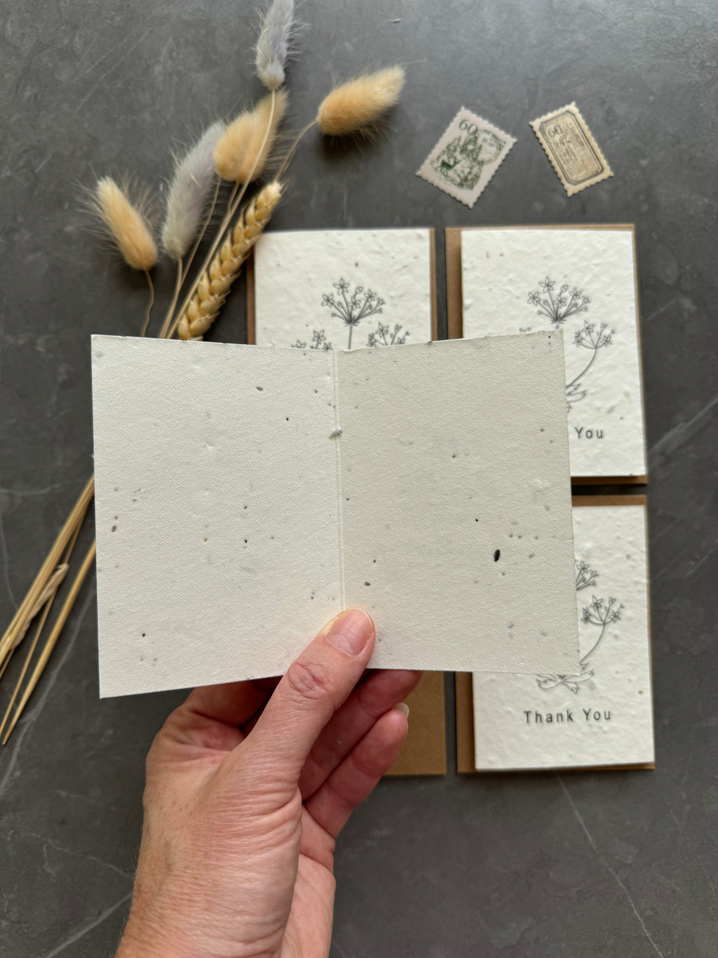 Plantable Thank You Cards with Wildflower Seeds