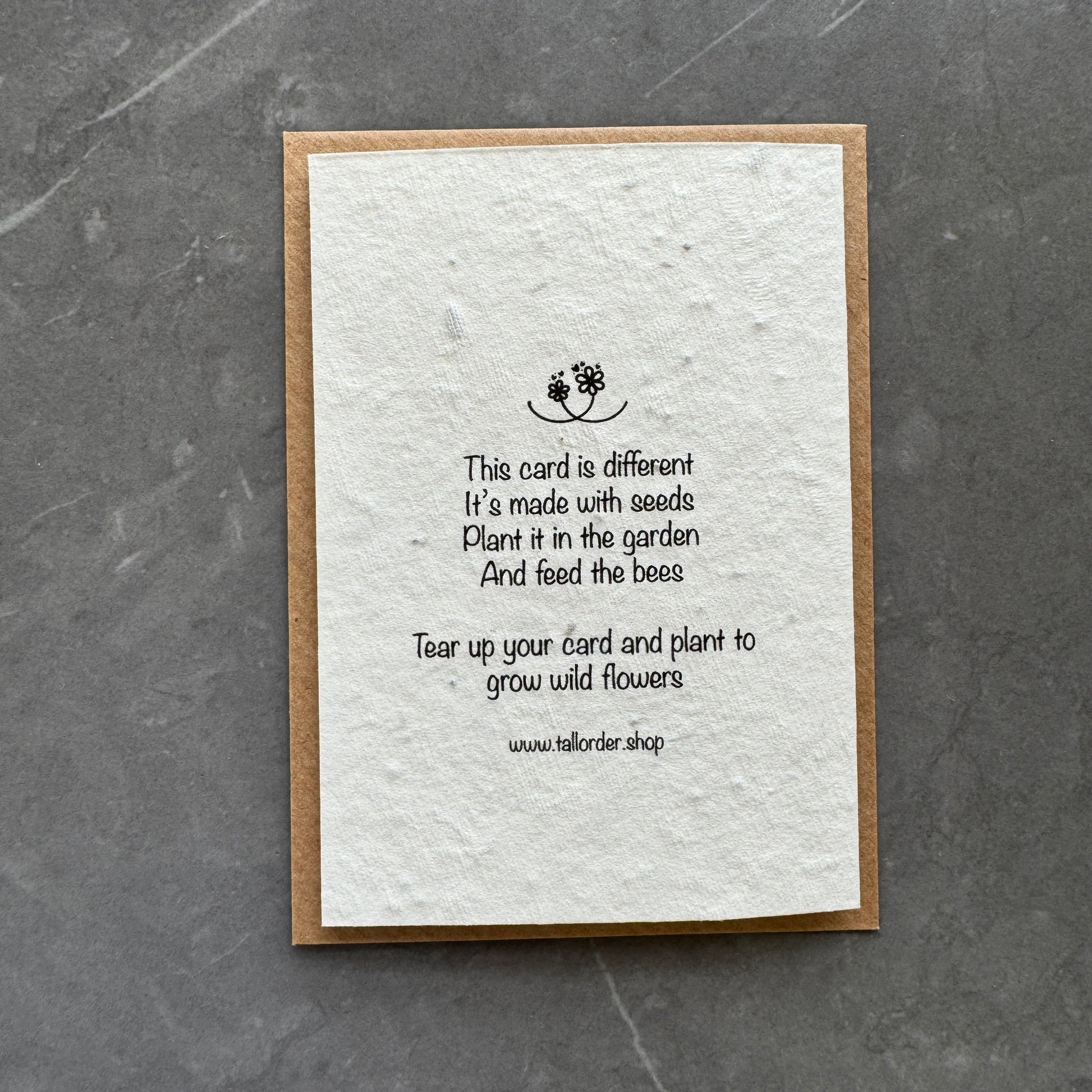 Plantable Thank You Cards with Wildflower Seeds