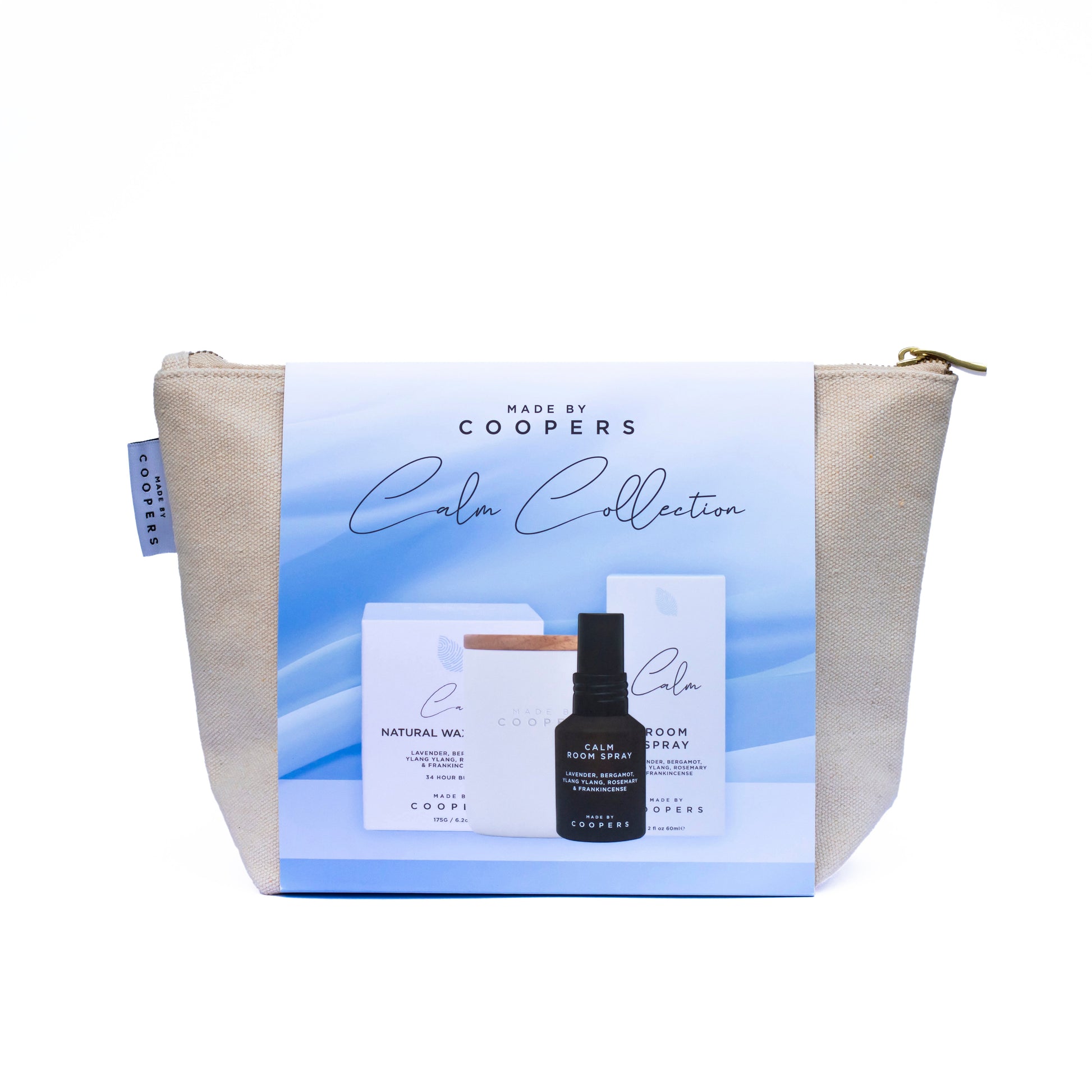 Calm Collection Natural Candle and Room Spray Set