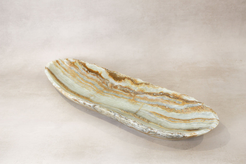 Premium Onyx Bowl with Raw Edge