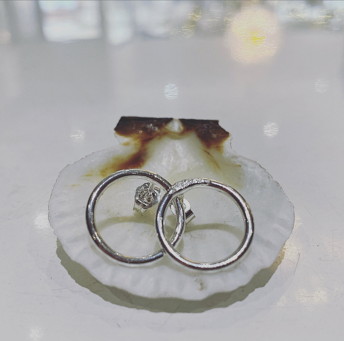 Karma Sterling Silver Earrings