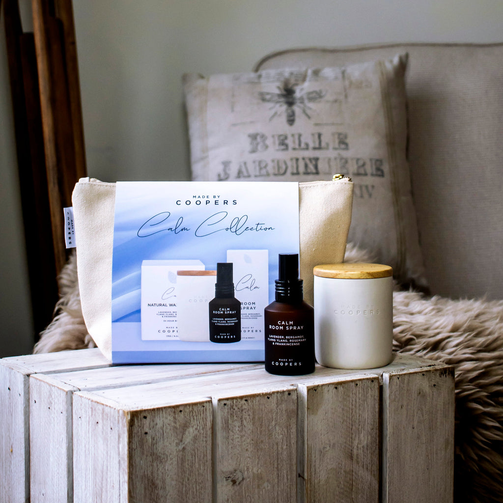 Calm Collection Natural Candle and Room Spray Set