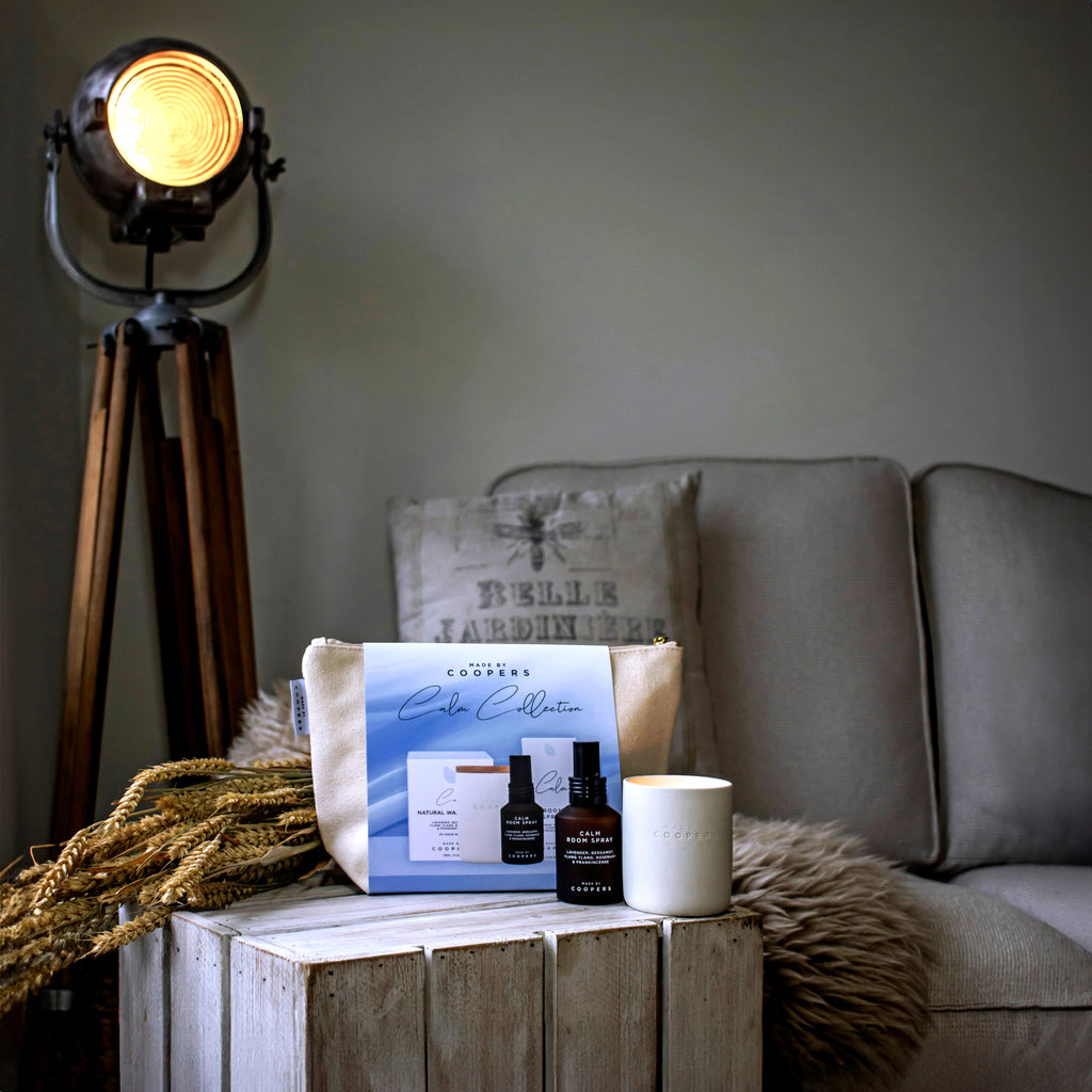 Calm Collection Natural Candle and Room Spray Set