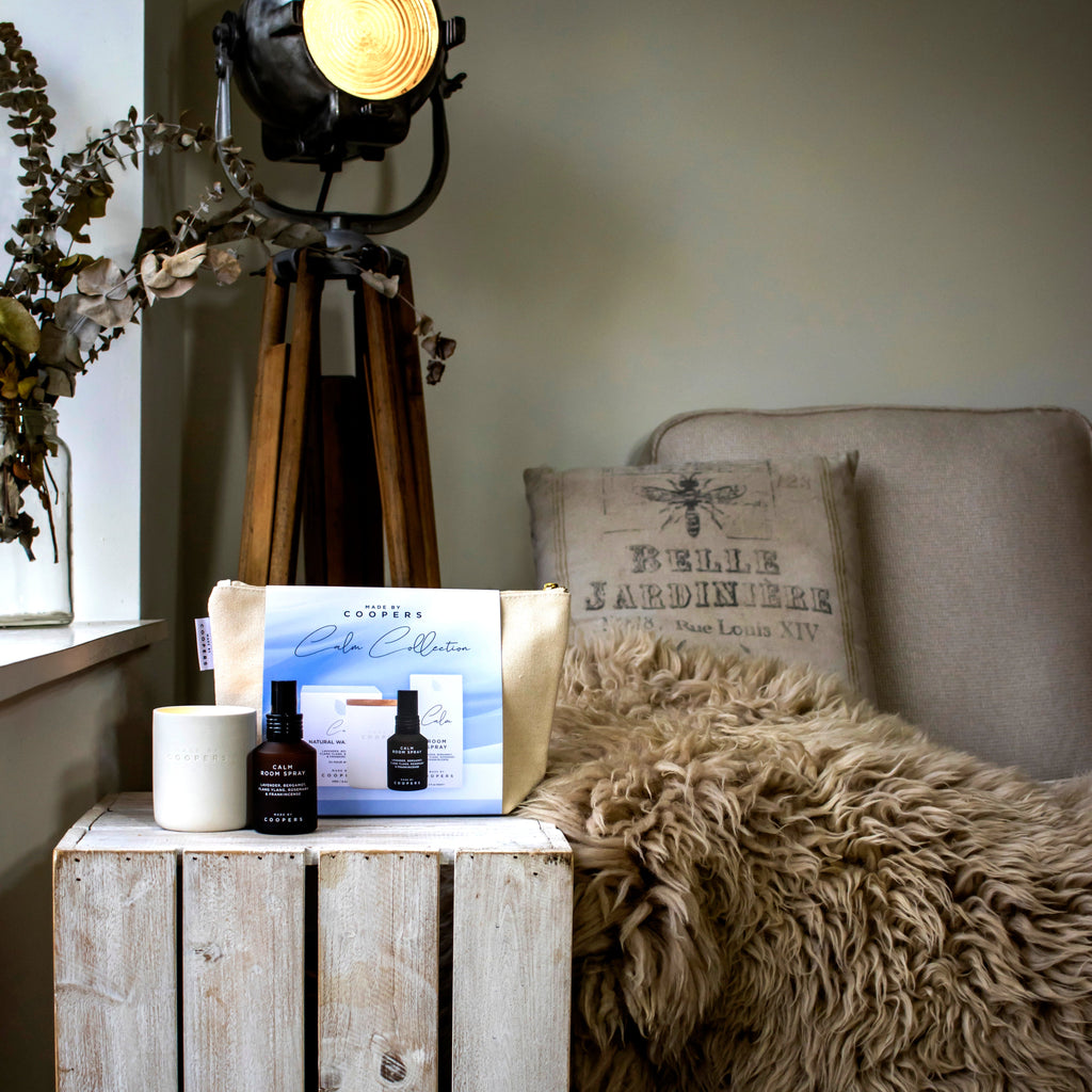 Calm Collection Natural Candle and Room Spray Set