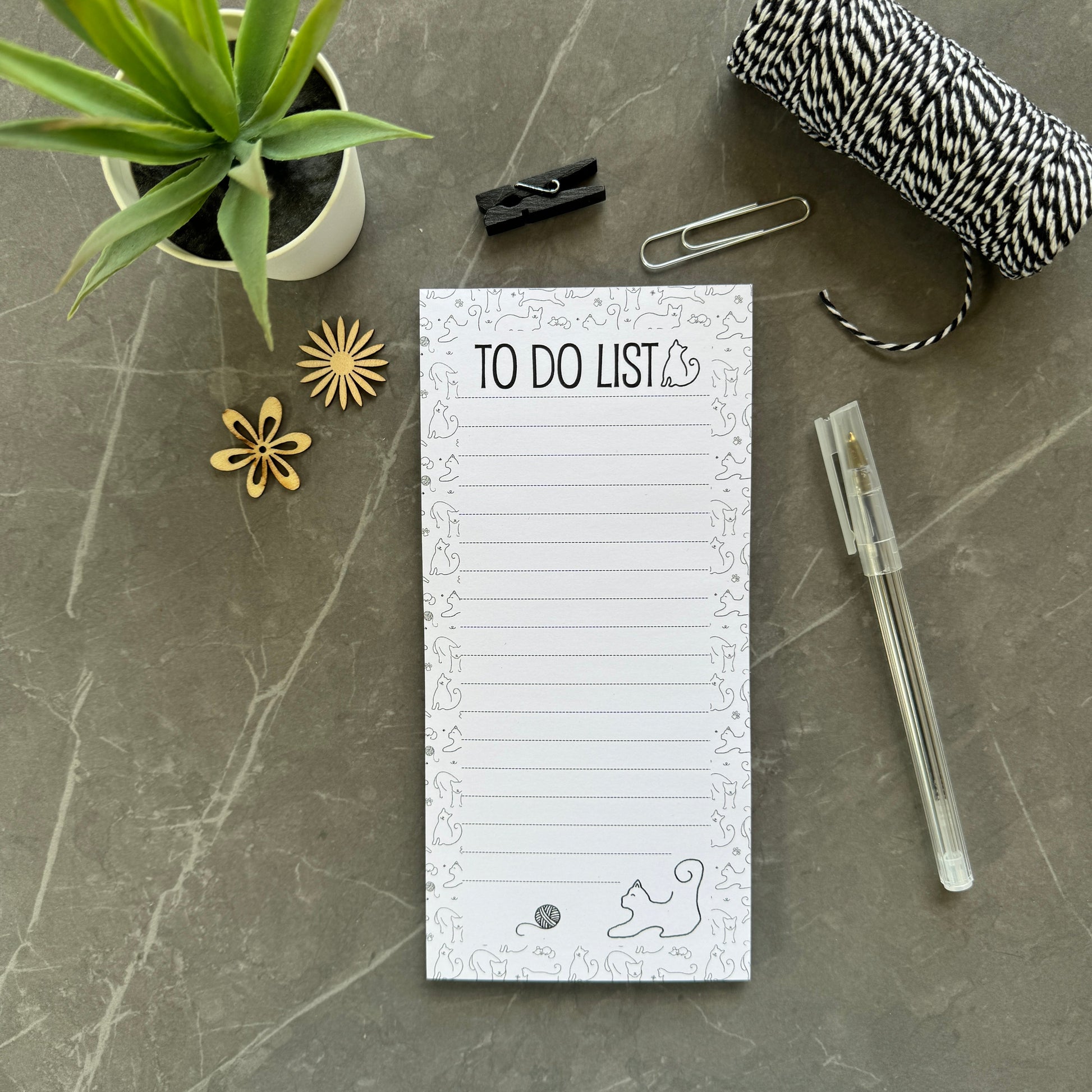 Cat List Pad with 50 Sheets