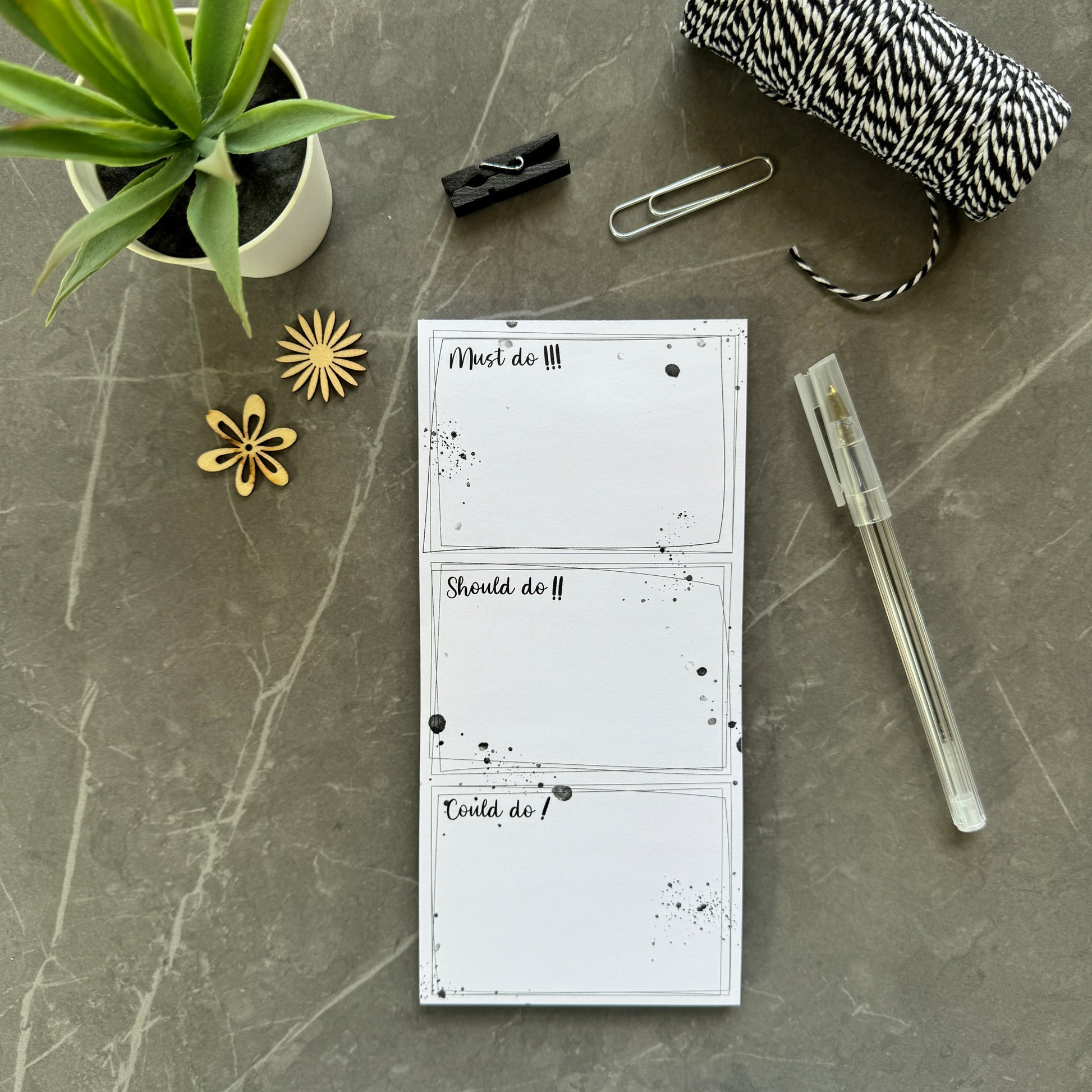 Must Do Should Do Could Do Planner Pad