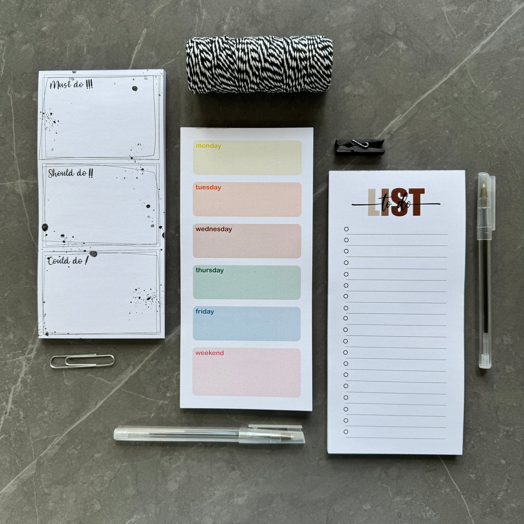 Weekly Rainbow Planner Pad