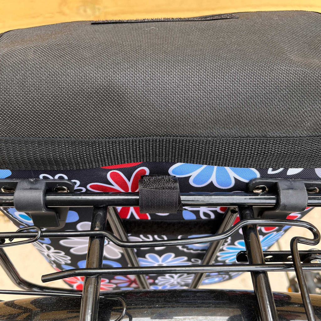 Pink Daisy Single Pannier Bag for Bicycles