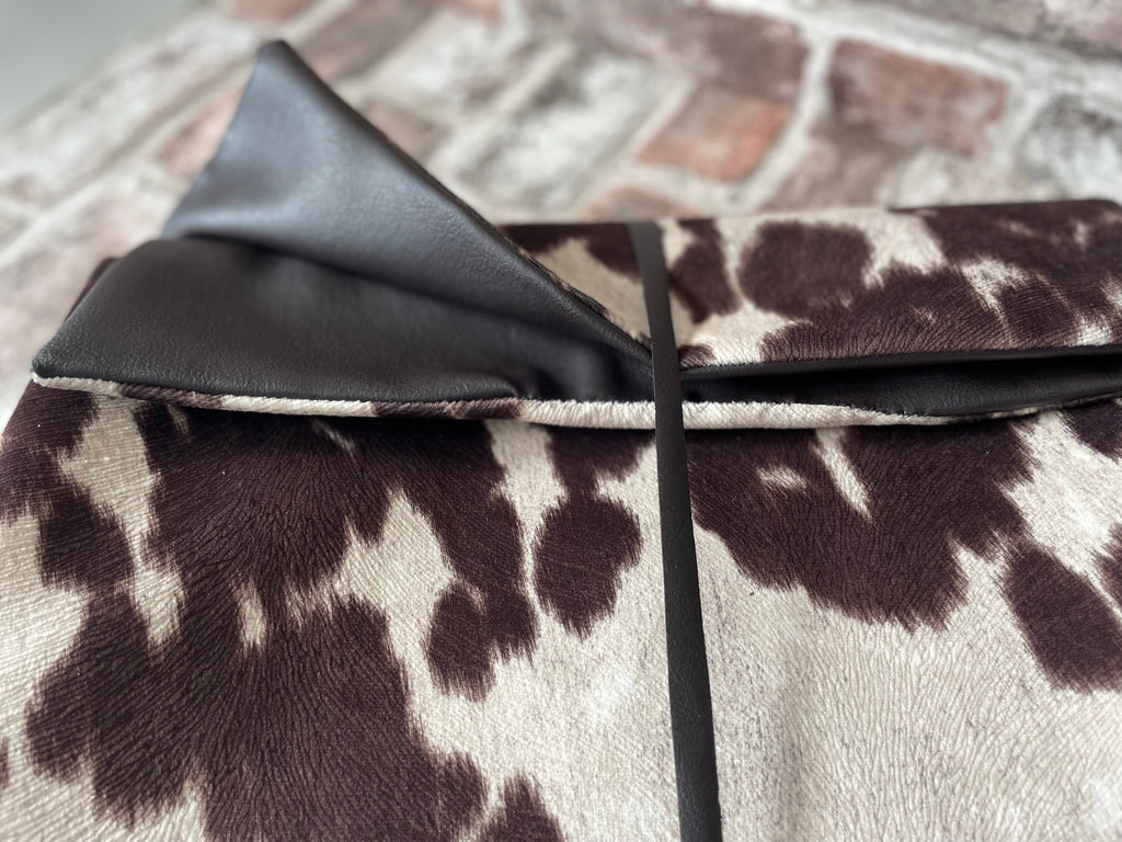 Luxury Handcrafted Faux Cow Hide Pet Blanket and Sofa Protector