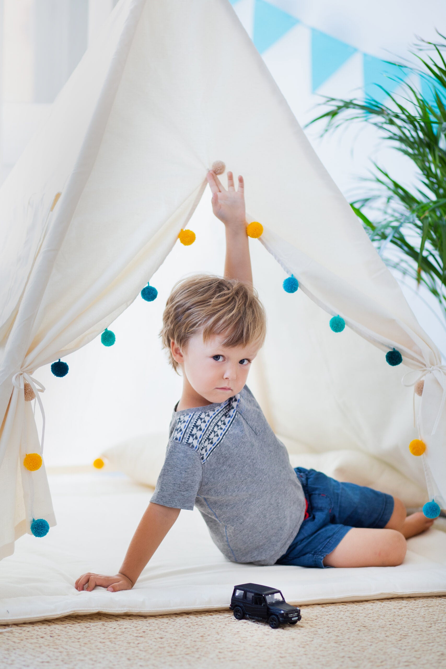 Charming Tipi Tent Set for Kids – Cozy & Decorative Play Area by Sówka at brixbailey.com