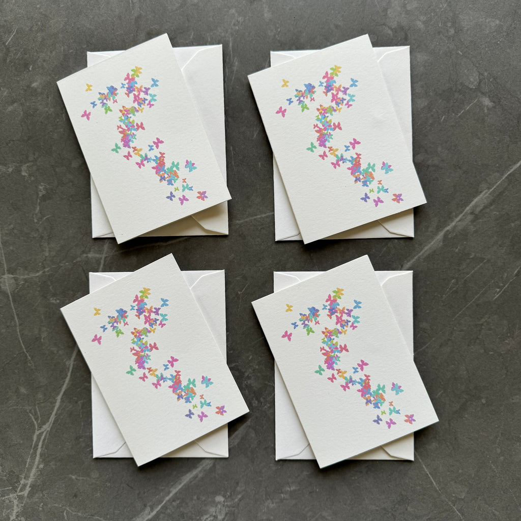 Butterfly Note Cards Set of Four