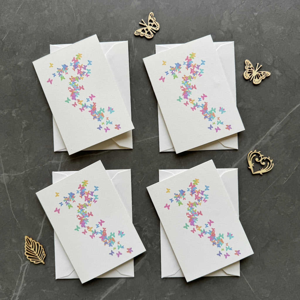 Butterfly Note Cards Set of Four