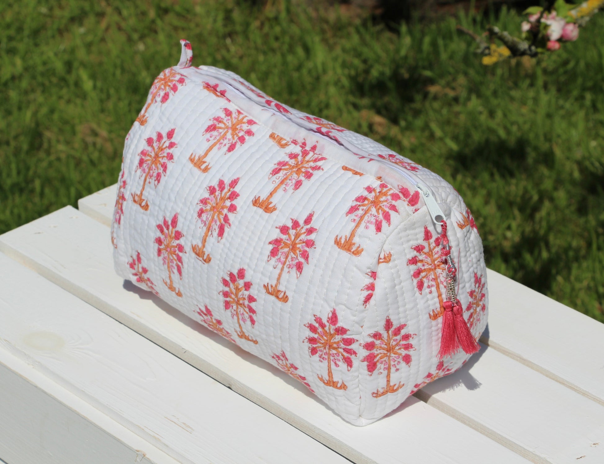Peach Pink Wash Bag