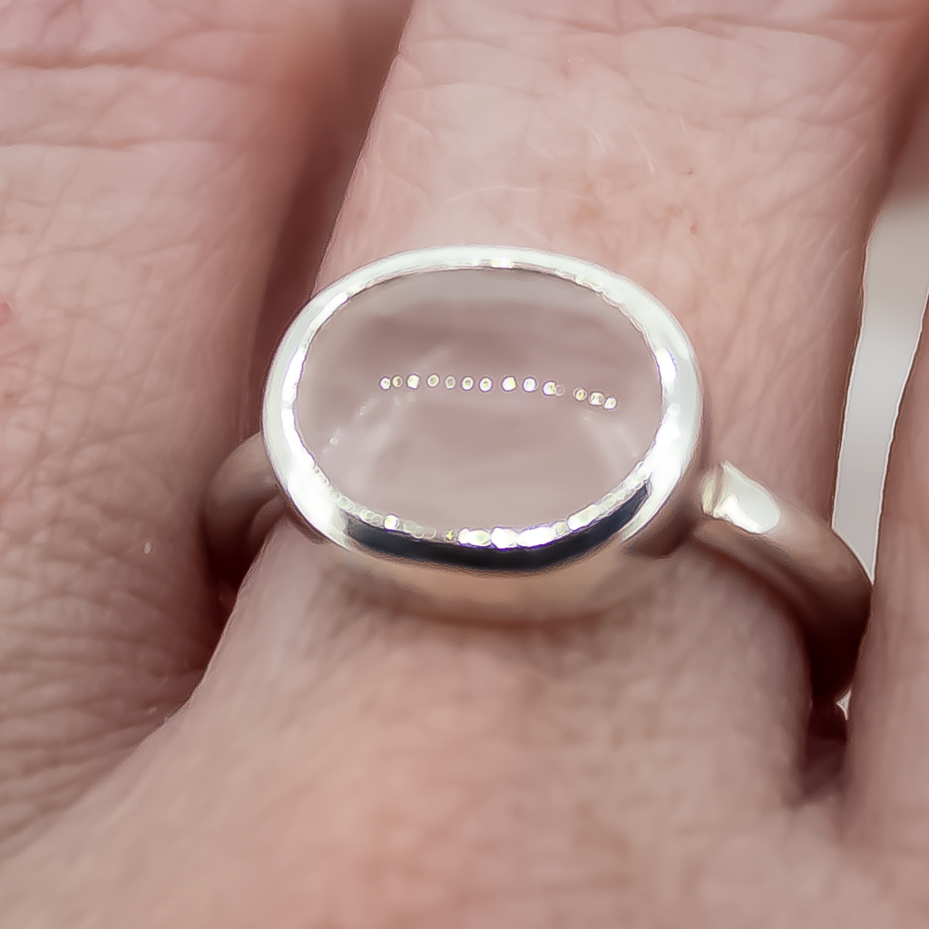 Rose Quartz Sterling Silver Ring